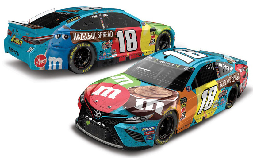 2019 1/24 #18 Kyle Busch “M&M’s Halloween “Elite Camry 1 of 144 SD Shipping 