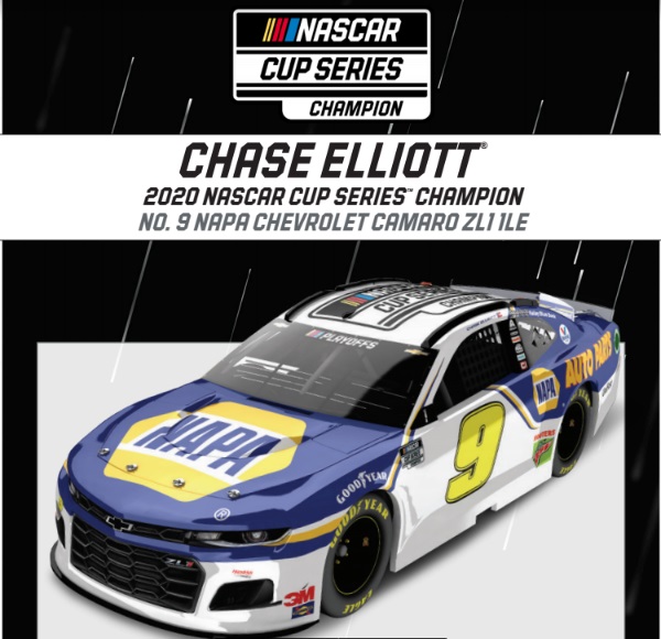 Chase Elliott 2020 NAPA Cup Series Champion 1/64 Die Cast IN STOCK